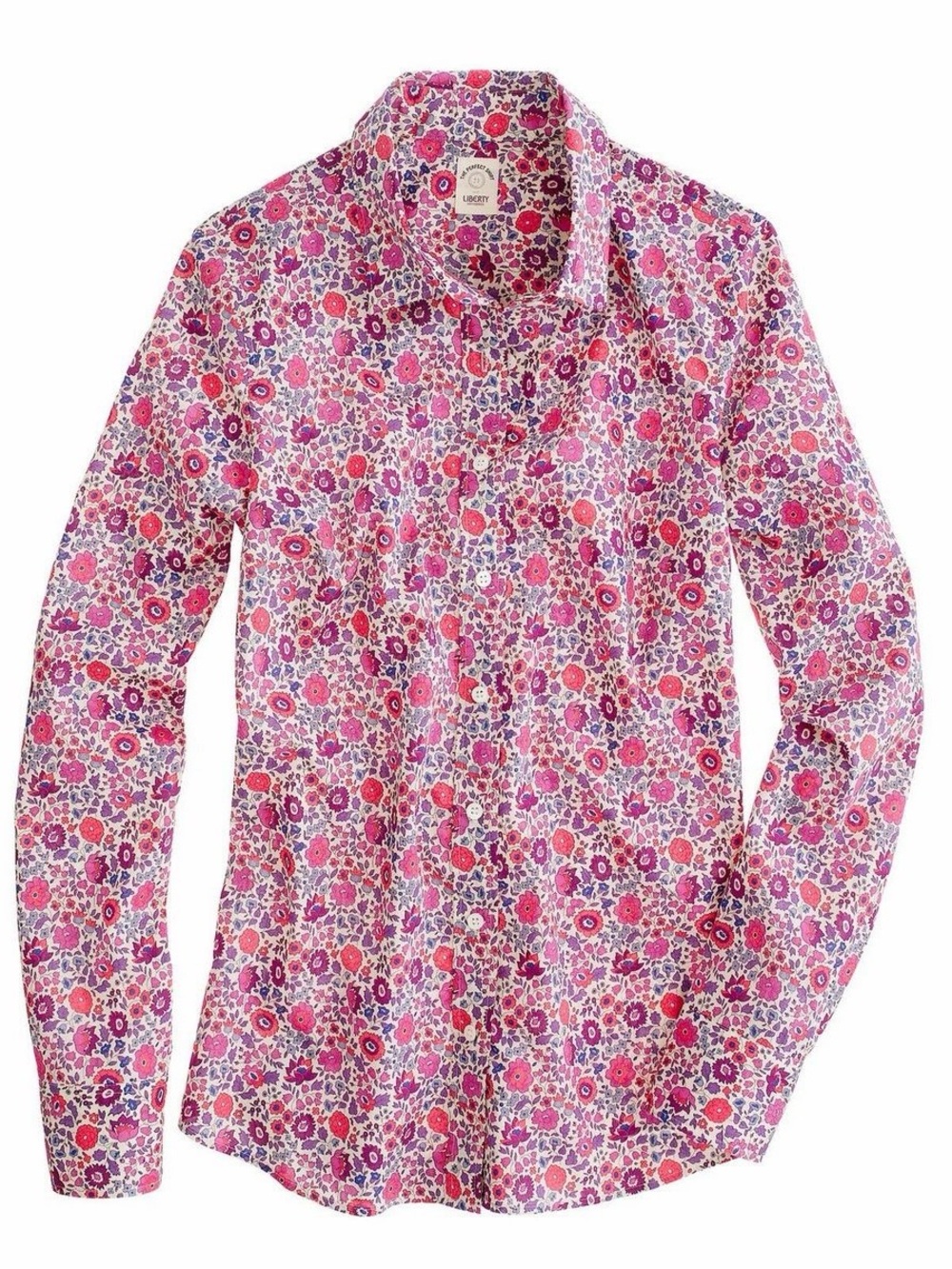 J. Crew Liberty Perfect Shirt in D'Angou Floral